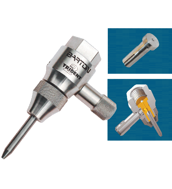 TRIDENT 2 diamond cutting head for precise alignment of jewel and nozzle with perfect accuracy and lower abrasive consumption